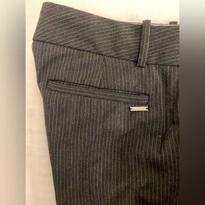 Calvin Klein Womens Charcoal Pinstripe Trousers